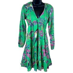 Banjanan Hilary Dress in Woden Hedgerow Classic Green